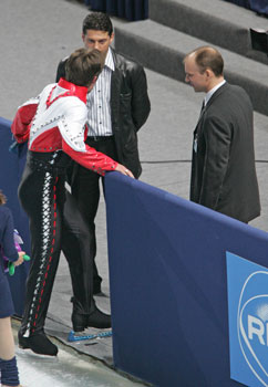 Brian Joubert, Nikolai Morozov and Andrei Berezintsev