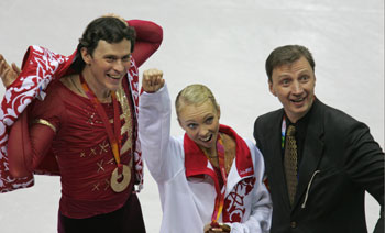 Maxim Marinin, Tatiana Totmianina and Oleg Vasiliev 