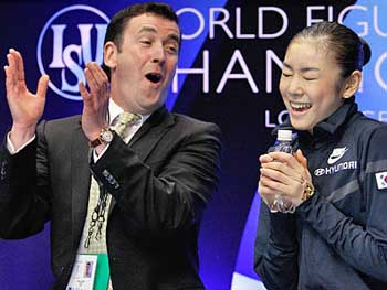 Brian Orser and Yu Na Kim